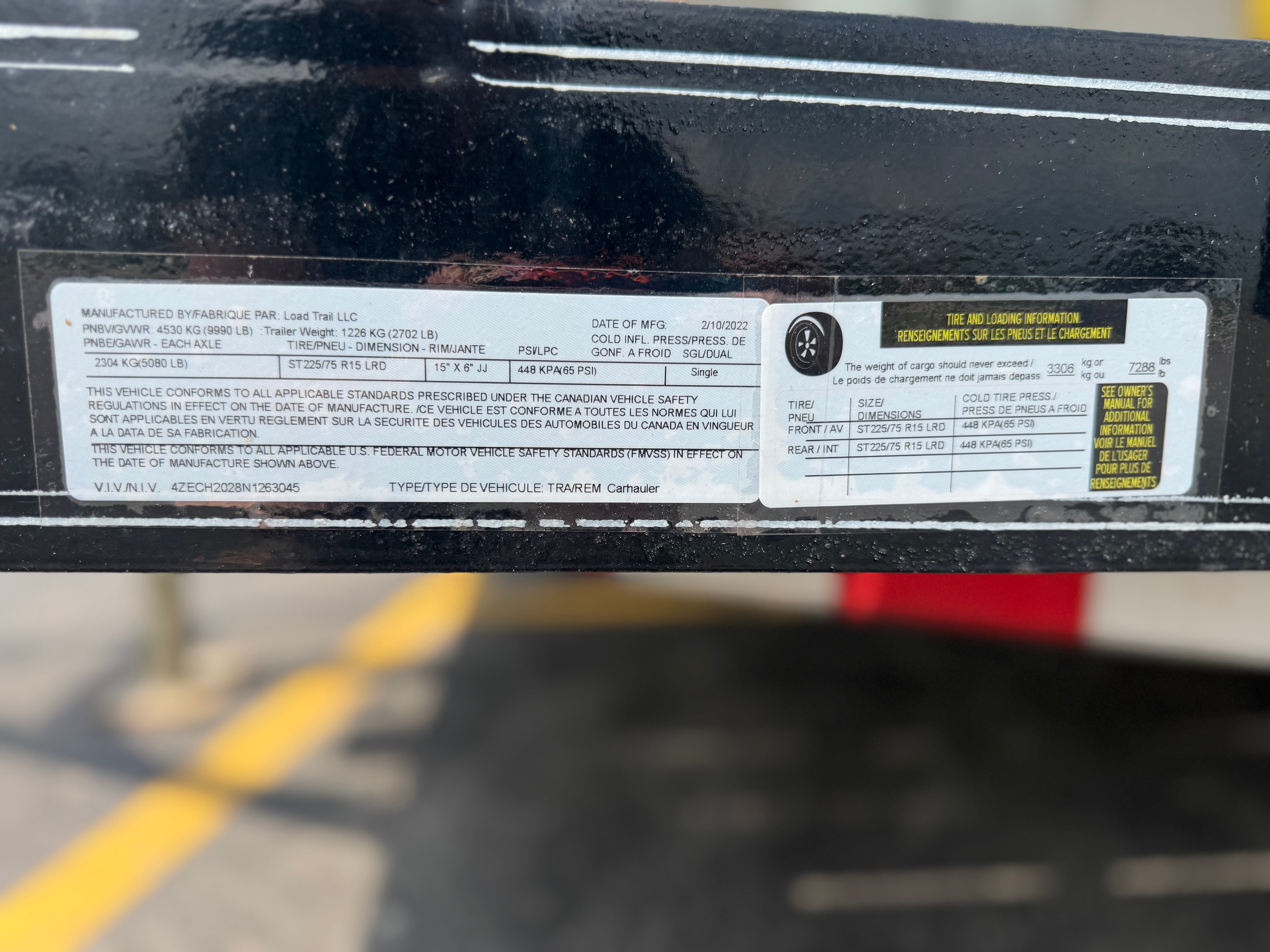 2022 Load Trail 83 x 20 TA CARHAULER Trailers